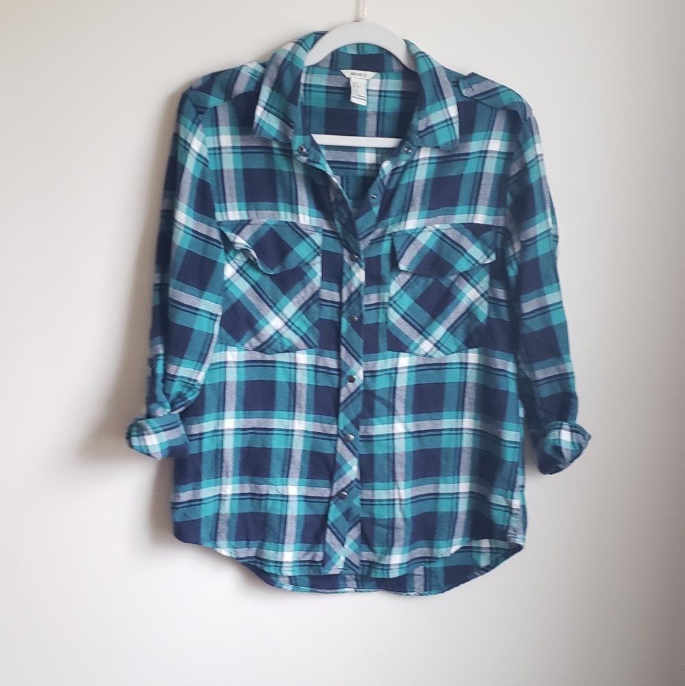 Forever 21 Flannel Button Down Shirt